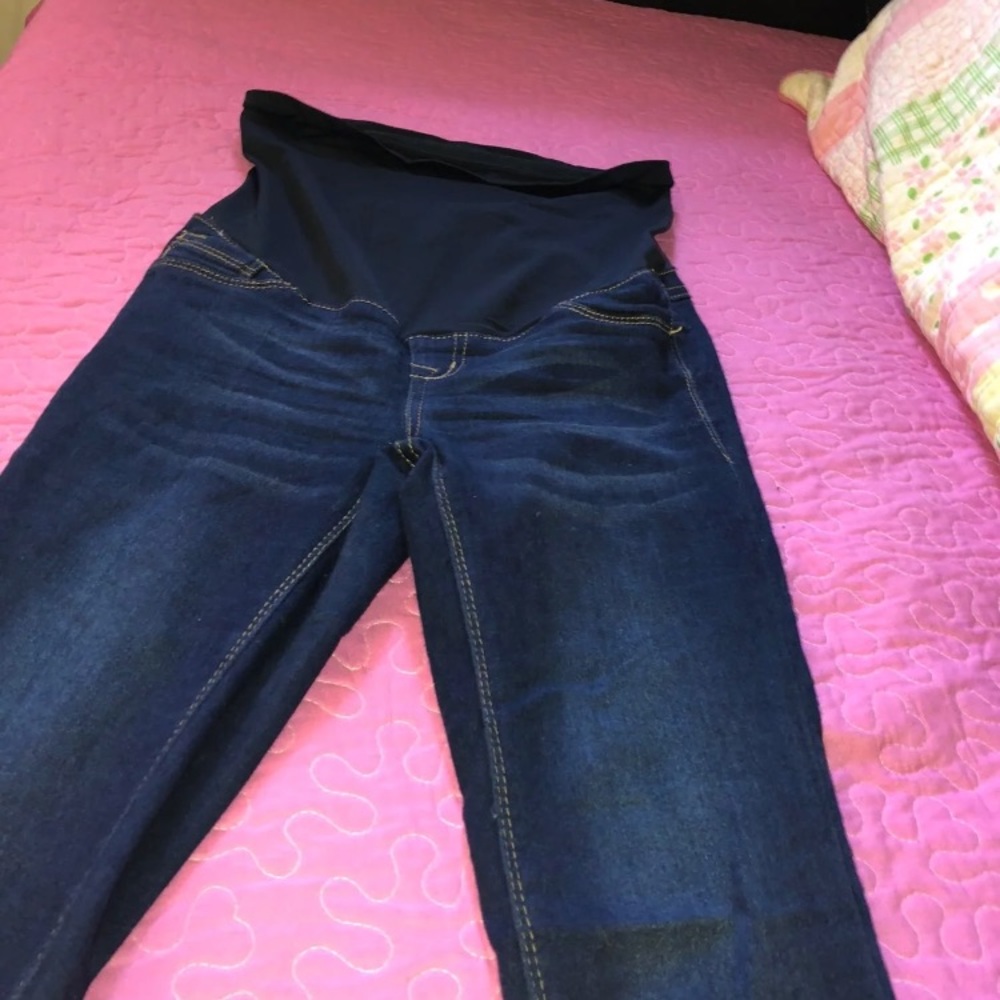 Dark blue maternity pants